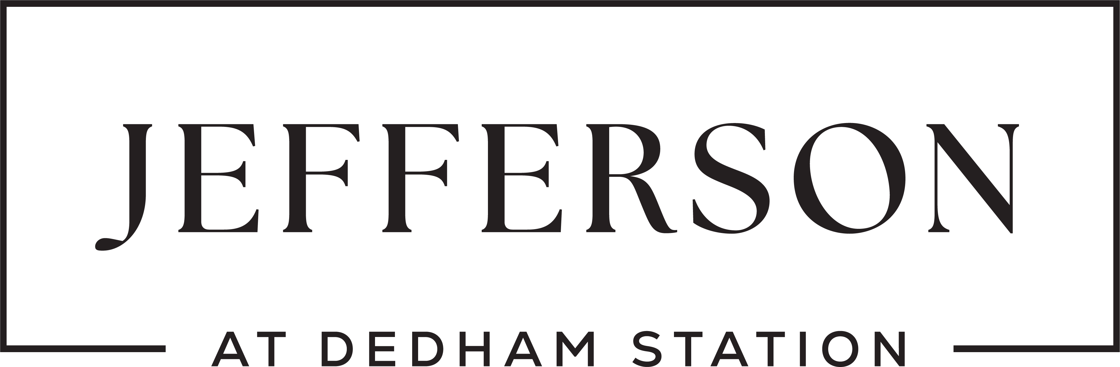 Jefferson at Dedham Station Logo